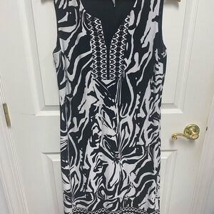 Black and White Maxi Dress
